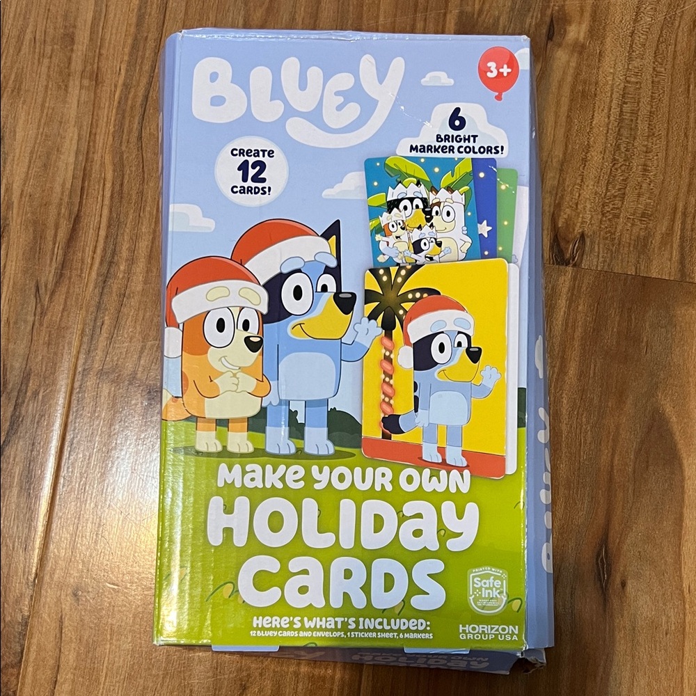 Bluey Holiday Card Set